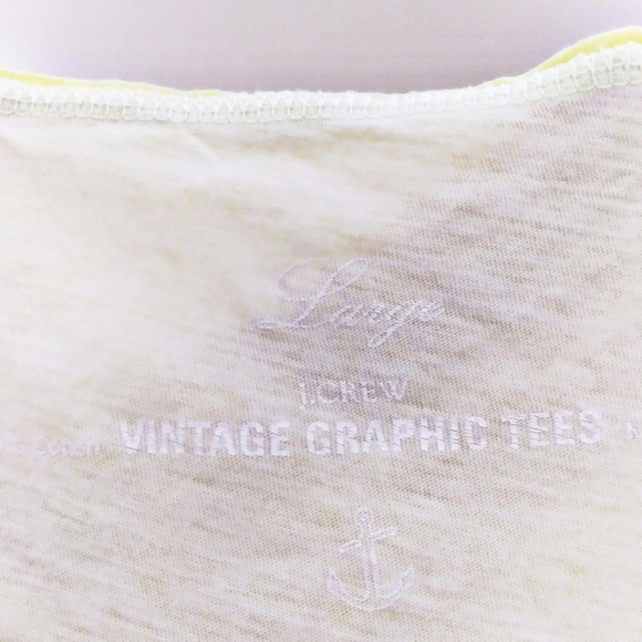 J Crew 100% Cotton V Neck Nautical Novelty Print Graphic Tee Size Large - Picture 6 of 8
